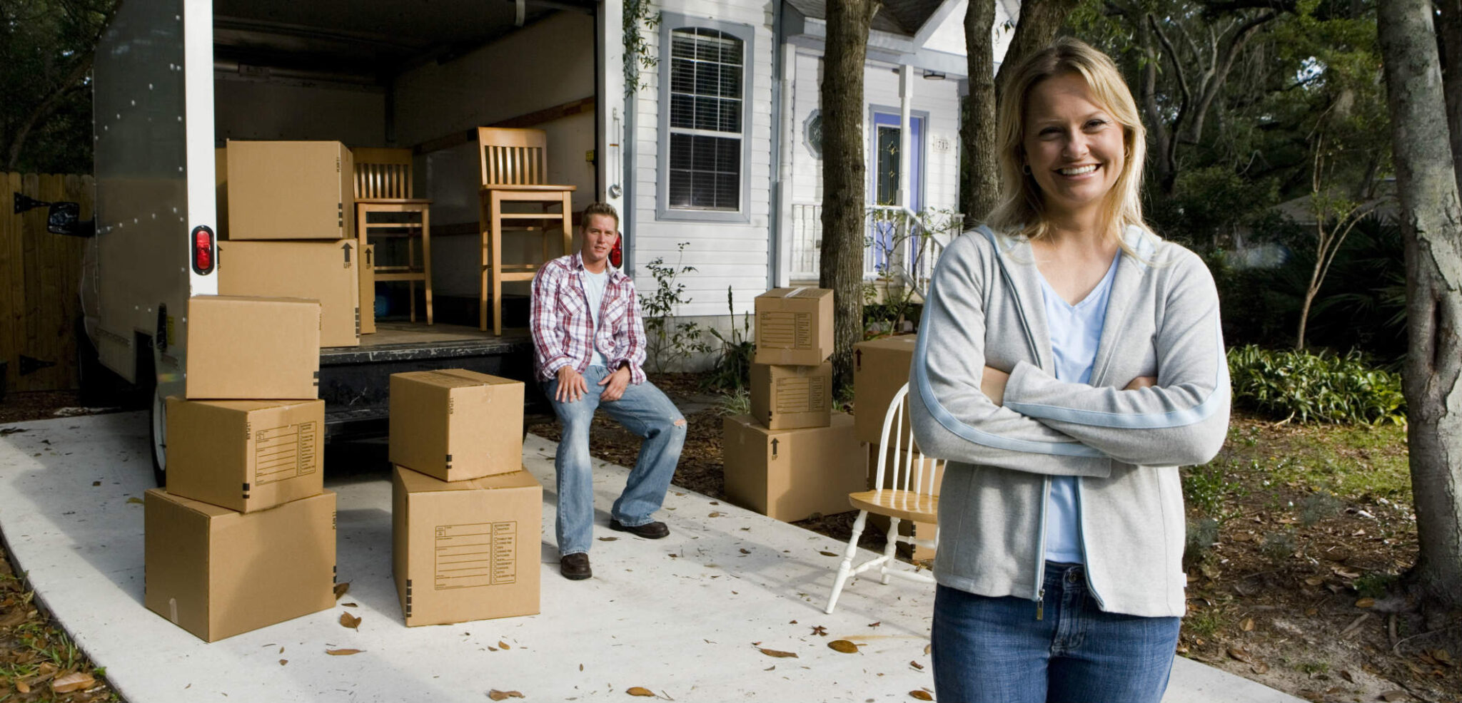 Professional movers assisting with senior relocation services